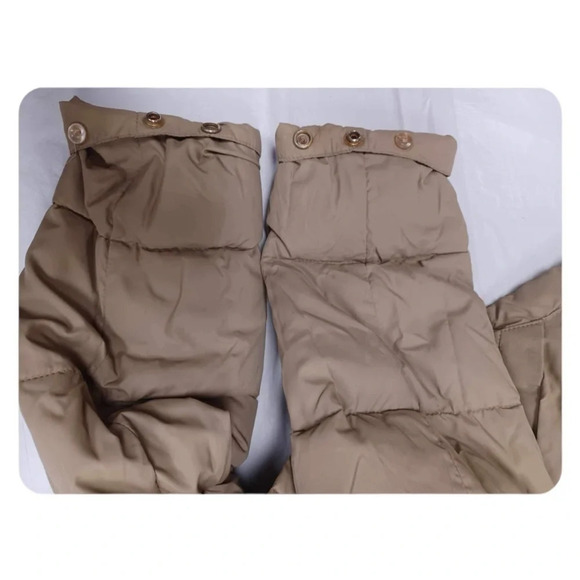 Rice Sportswear  Vintage Tan Bomber Coat With Detachable Puffer Vest - Picture 9 of 16